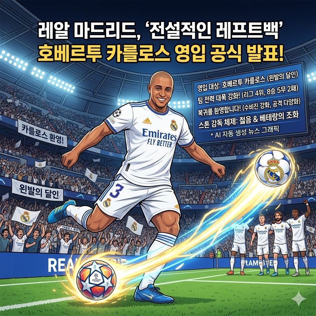 [레알 마드리드] ';왼발 전설'; 호베르투 카를로스 전